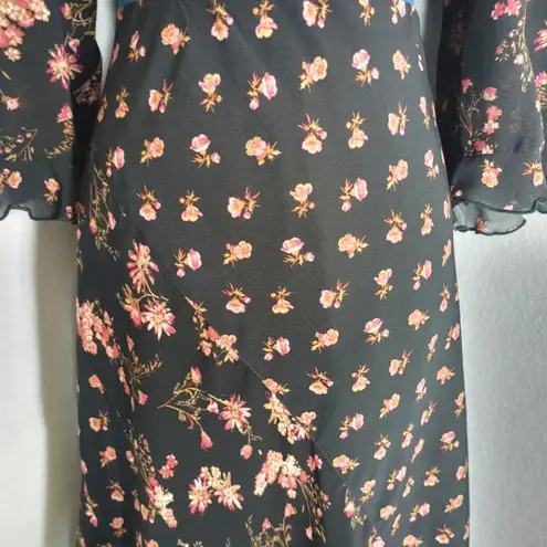 Emma James 2pc Flowy Floral Blouse Top and Skirt