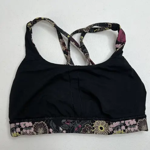 Lululemon  Size 4 Energy Bra Fluorolace Multi Medium Support Stretch B / C Cup