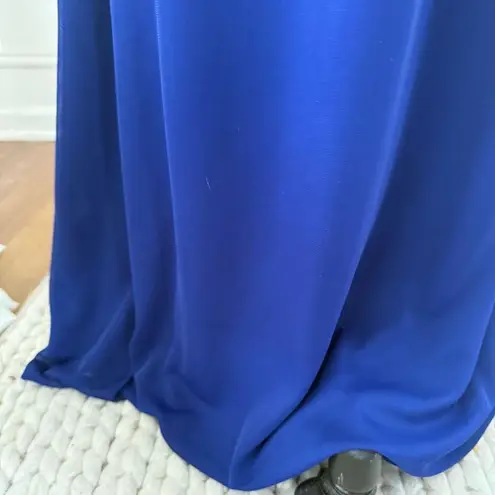 XScape Royal Blue Formal Straight Maxi Skirt Stretchy 6