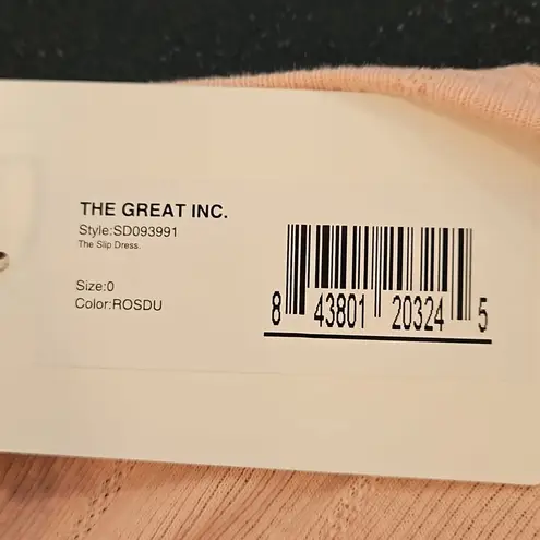 The Great ππ The Pointelle Slip Dress ~ Rose Dust Size 0 XS NWT