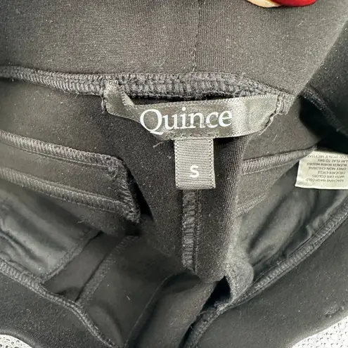Quince Black Stretch Rayon Nylon Spandex Straight Leg Pants Women's Size S