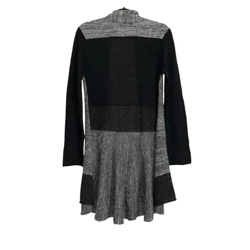 Peruvian Connection Baby Alpaca and Wool Open Front Knit Colorblock Cardigan MED - Image 2