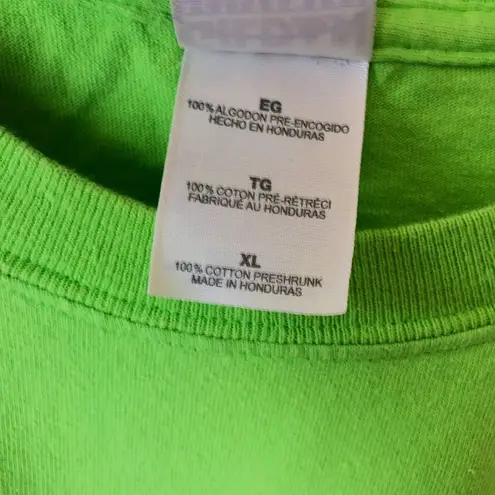 Vintage Y2K Xenadrine Hard Core Bodybuilding T Shirt Green XL Extra Large Solid