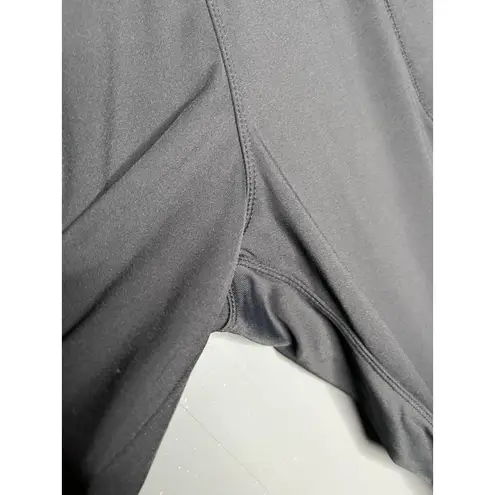 Oalka Leggings Women's Size Medium Joggers Solid Black Pockets Casual Athleisure