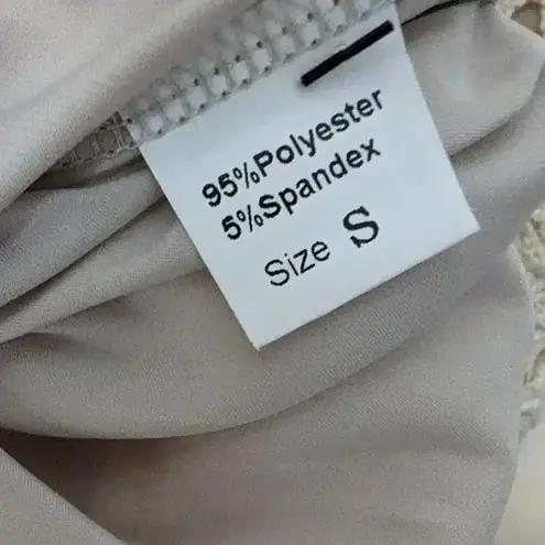 Eleven Six Crochet Midi Dress White Lotus Quiet Luxury Resortwear Tan