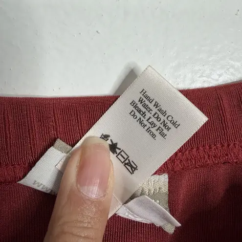 Coldwater Creek Travel Knit Long Maxi Skirt Burnt Orange 2X Pull On Stretch - Image 4