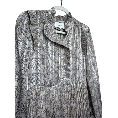 Ba&sh Paris Pleated Midi Dress US Sz. 6