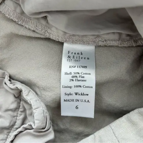 Frank & Eileen Linen Blend Wicklow pants 6