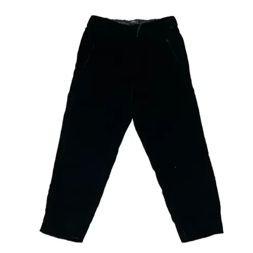 J.Crew Women’s Black Velvet Cropped Jogger Pants 00P – Mid Rise Holiday Goth