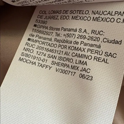 Old Navy  Hooded Sherpa Mix Hybrid Jacket Mocha Taffy Size XL