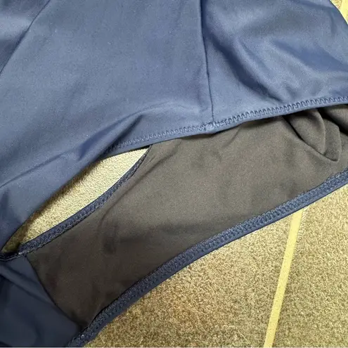 Summersalt The Plunge One Piece Swimsuit Bathing Suit Navy Blue 12