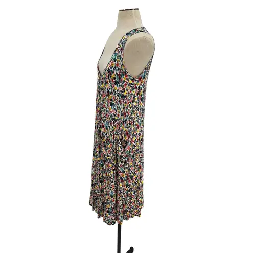 Love moschino Dress Tank Sleeveless Floral Print Jersey Pockets Size US 8