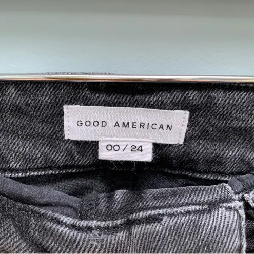 Good American  Good Vintage Fold Over Waist Jeans 00 / 24