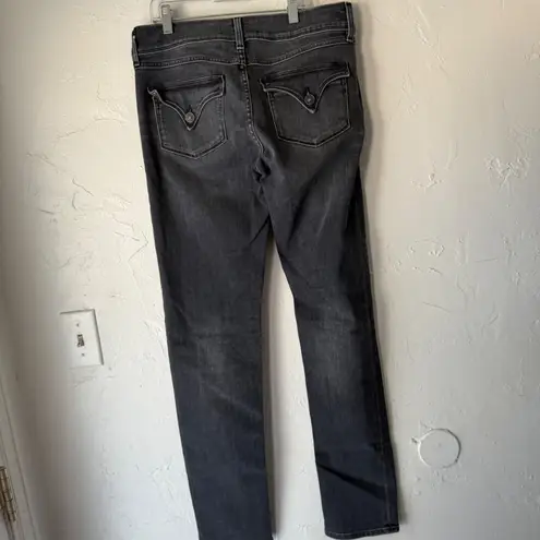 HUDSON Collin Skinny Jeans Dark Wash Women's Size 28 Casual 2010s Grunge Gray