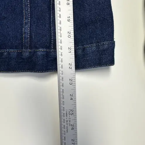 FOR JOSEPH Blue Denim Collard Jean Jacket, Size Petite Medium