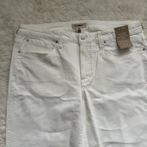 Madewell Jeans The Plus Perfect Vintage Wide-Leg Crop Tile White 16W NWT New