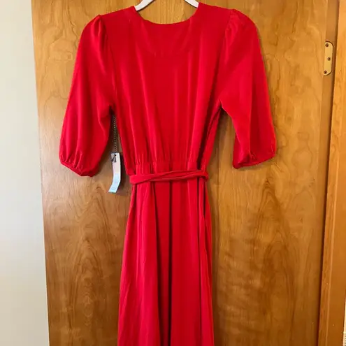 Draper James  RSVP Reese Witherspoon Knit Wrap Dress Red NWT Size XS