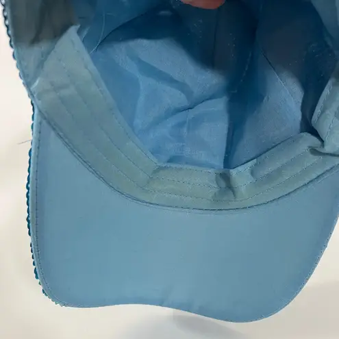 Blue Sequin Golf Hat with Elastic Back OSFA