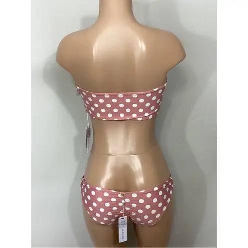 PilyQ New. Milly Dot bikini set. D-cup/M-bottom. MSRP $169