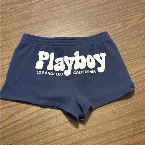Playboy  x PacSun XS Navy Blue Cotton Shorts