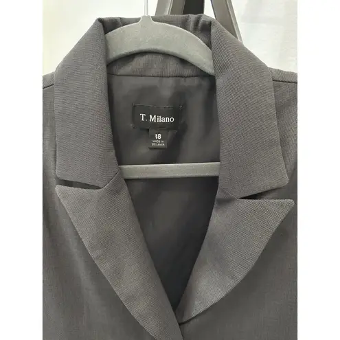 Plus Curvy T Milano Women's Size 18 2 Pc Suit Set Vintage NWT Pants Suit Corp Brown