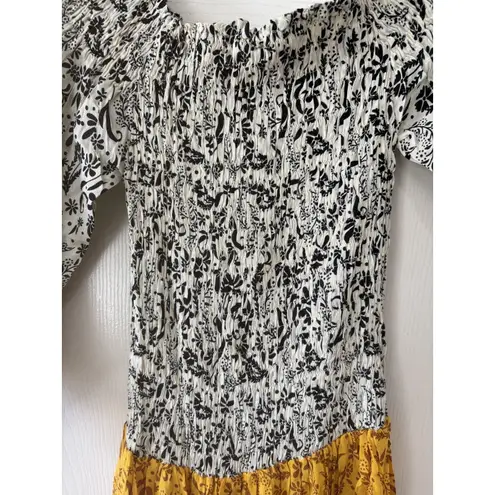 Cool Change Boho Jodi Dress Multicolor Meadow Floral Print Tiered Size XS NWT