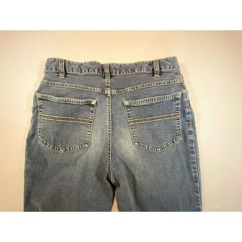 J Jill Jeans Denim Womens Fit Straight Leg 8 Petite Medium Wash Mid Rise Preppy Blue Size 8P