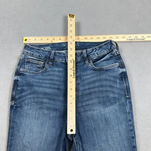 Arizona Jeans Womens 11 Blue High Rise Jegging Skinny Medium Wash Faded Denim
