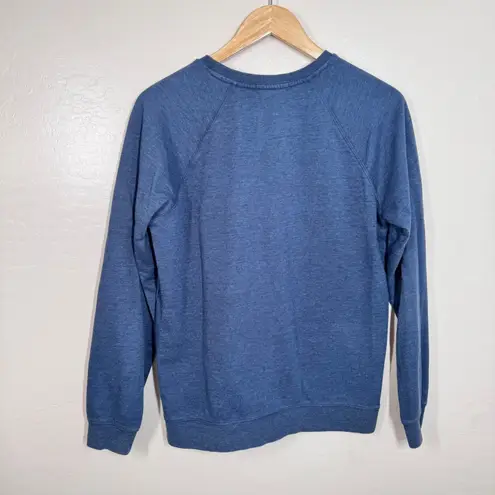 Marine layer Ocean Beach Surf Classic Sweatshirt L Blue Heather Raglan Crewneck