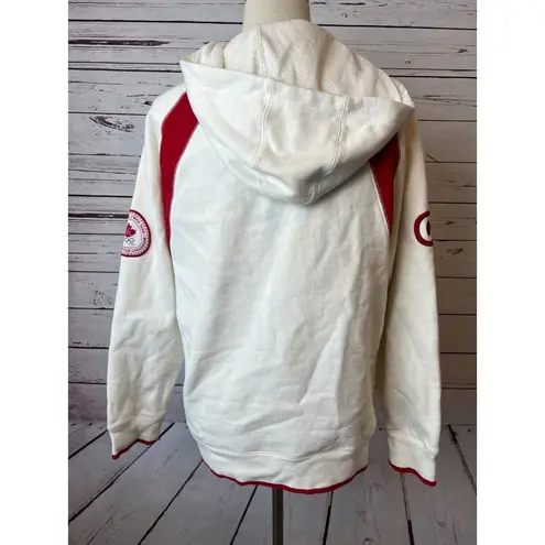 Team Canada Olympic HBC Hoodie Jacket womens Small Olympics Half Zip Sweatshirt White