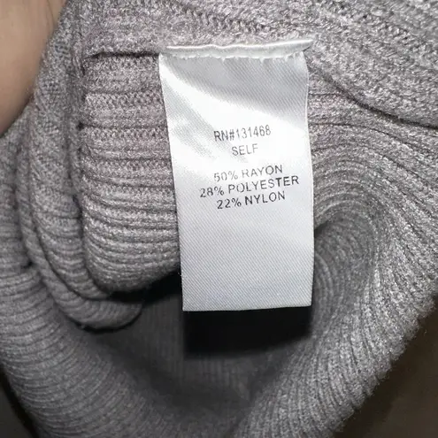 Nordstrom Vici Collection NEW Newtown Mock Neck Knit Midi Dress Sz M MSRP $56 Gray Size M