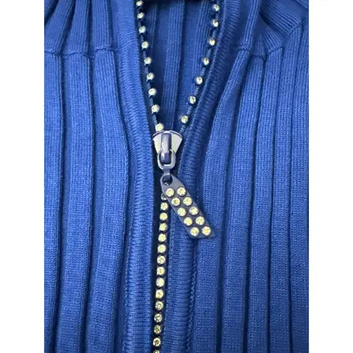 Belldini Ribbed Cobalt Blue Zip