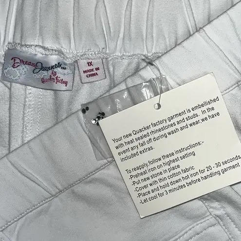 Dream Jeannes by Quacker Factory NWT 1X White