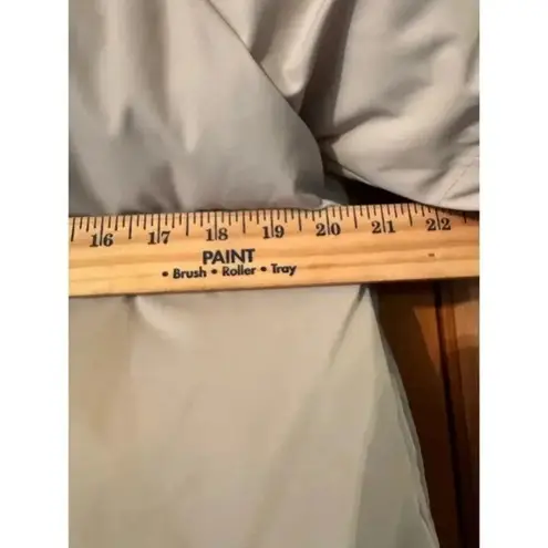 OroLay Puffer Coat Jacket with Hood Knee Length Green Quilted Padded Winter Warm Orange Size M