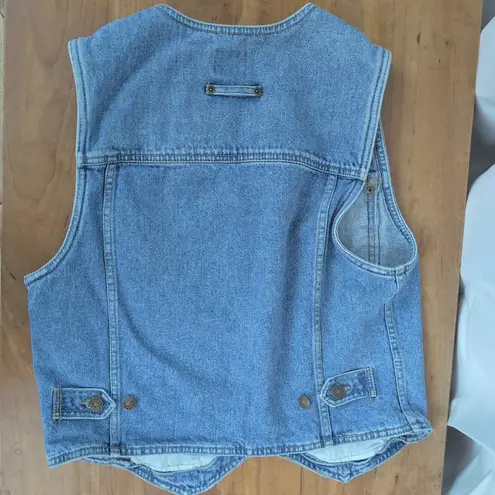Vintage Lizwear Denim Vest Small Blue