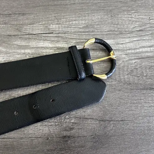 Corporate Woman Belt Womens Small Genuine Snakeskin Gold Buckle Dress S 920 Black