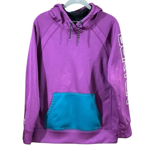 Burton Crown Bonded Pullover Fleece Hoodie M 21.5” p2p Purple Magic $99 NWOT