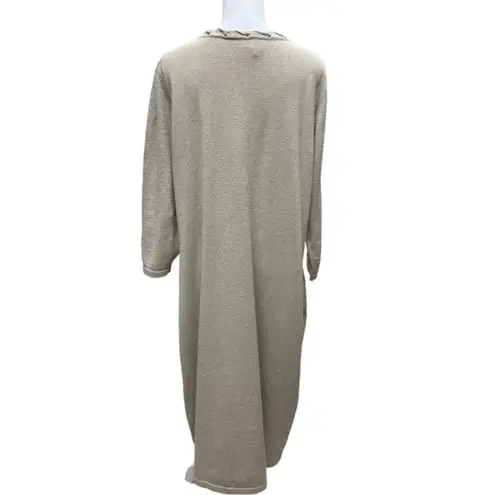 Ashro Formal Dinner Date Night Malania Gold Shimmer Sweater Dress Size 2X