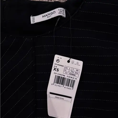 Mango  Suit NWT Pinstripe Long Sleeve Dress