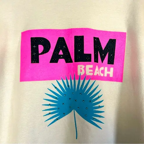 Alla Berman Palm Beach Boyfriend Sweatshirt Tan S
