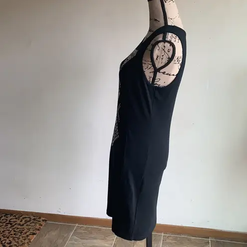 Forenza Aztec Design Sleeveless Black Dress Size Small