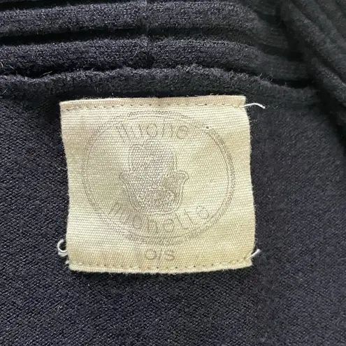 Women's Cardigan Sz One Navy Y2K Open Front Stretch Long Sleeve Sweater Knitwear Blue