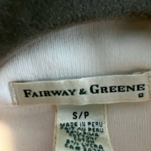 Fairway & Greene Women’s Sweater Seminole SZ S Golf Club Longsleeve 1/4 Zip White