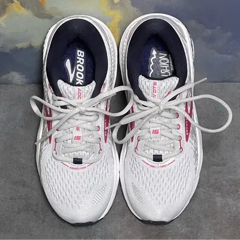 Brooks Addiction GTS 15 1203521B054 Oyster/Peacoat Women's Sneakers Size 6.5B