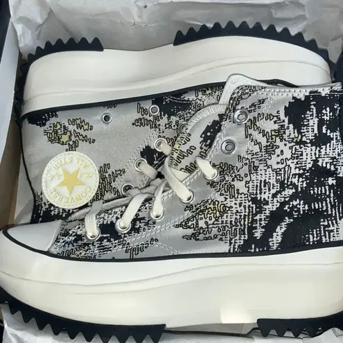 Converse 👟 RUN STAR HIKE Sz 6 women’s FLORAL FUSION HIGH TOP SATURN GOLD