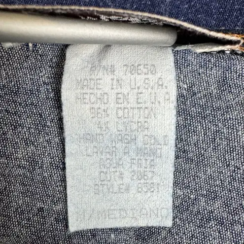 Y2K Clothes Compact Frayed Hem Spaghetti Strap Denim Jeans Top Size Medium Blue