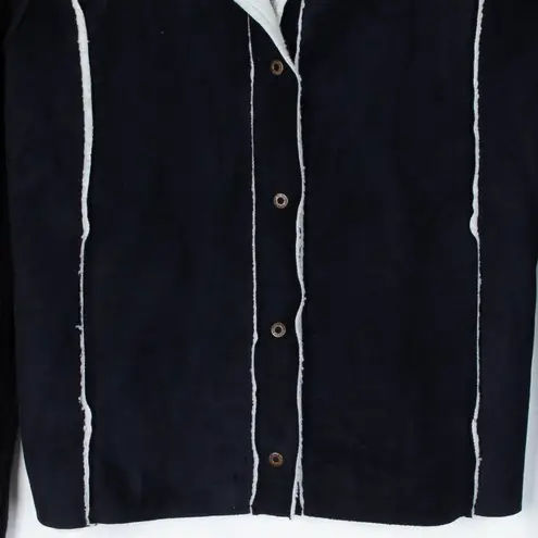By Design Sport Suede Sweater Jacket Size Large