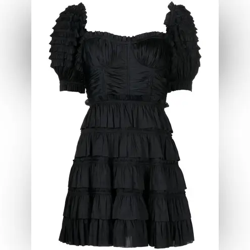 Ulla Johnson Noir Lucette Dress in Black Size 8
