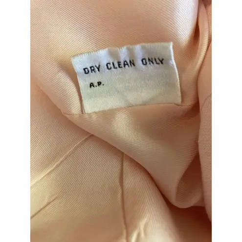 Vintage 90s Kasper ASL Skirt Suit Size 10 Pink 3 Piece Camisole Skirt Jacket