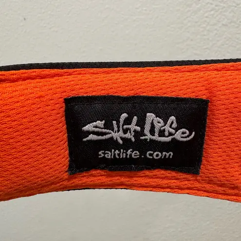 Salt Life Black and Orange Visor